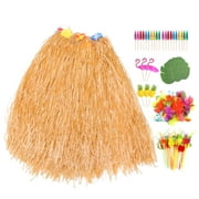 KALLORY Plastic Hawaii Party Supplies Hawaiian Style For Family And Friends 1 Set of 145Pcs